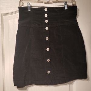 Anna grace corduroy button up skirt